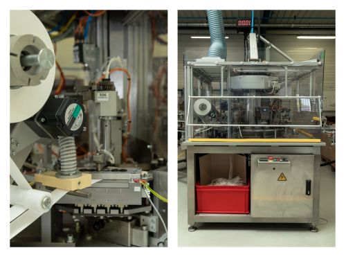 Machine d'assemblage pour bouchon ou capsules aluminium